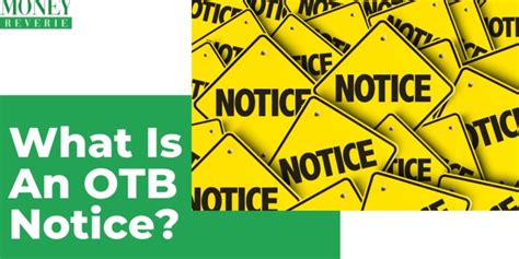 otb notice|otb question and answer.